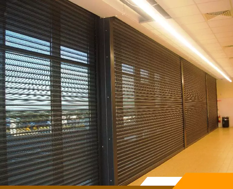 Perforated Roller Shutters Installation